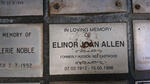 ALLEN Elinor Joan formerly HUDSON nee EASTWOOD 1913-1996