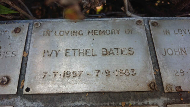 BATES Ivy Ethel 1897-1983