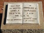 PLESSIS Carel A., du 1938-1939 :: PLESSIS Cornelius J., du 1937-1939