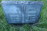 BRAND Joseph A. 1881-1951 & Sarah 1887-1950