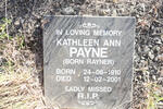 PAYNE Kathleen Ann nee RAYNER 1910-2001