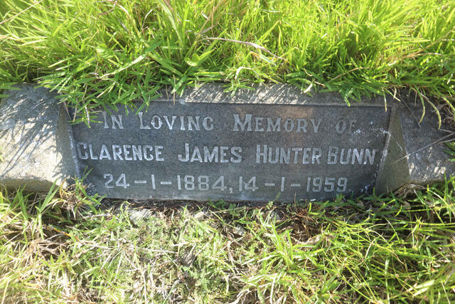 BUNN Clarence James Hunter 1884-1959