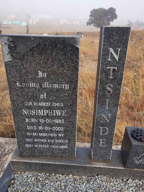 NTSINDE Nosimphiwe 1983-2002