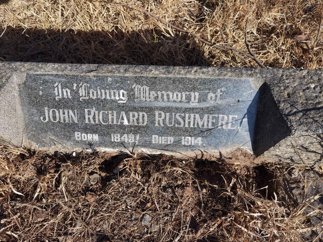 RUSHMERE John Richard 1849-1914
