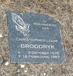 BROODRYK Christopher Louis 1976-1987