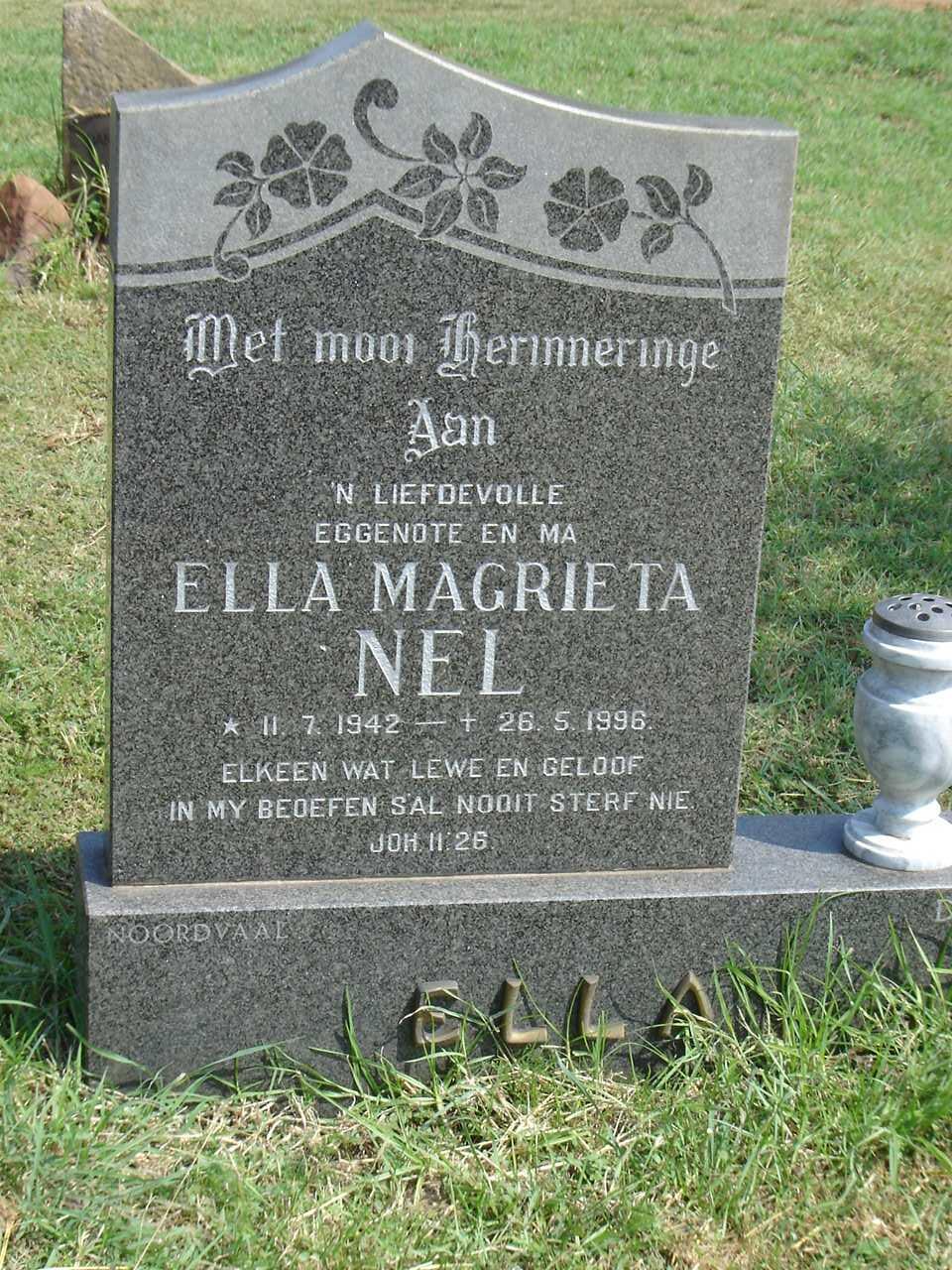 NEL Ella Magrietha 1942-1996