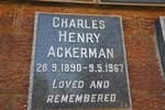 ACKERMAN Charles Henry 1890-1967