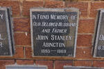 ABINGTON John Stanley 1895-1969