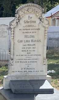 MARAIS D.W. 1858-1932 & Helena Carolina MULLER -1928