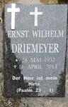 DRIEMEYER Ernst Wilhelm 1937-2013