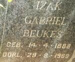 BEUKES Izak Gabriel 1888-1969