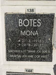 BOTES Mona 1912-2013