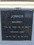 JONKER H.B. 1937-2016 & Magriet 1940-2002