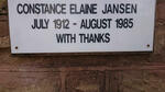 JANSEN Constance Elaine 1912-1985
