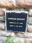 BEKKER Chrissie 1938-2016