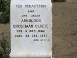 CLOETE Arnoldus Christiaan 1862-1927