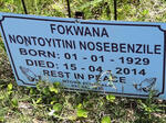 FOKWANA Nontoyitini Nosebenzile 1929-2014