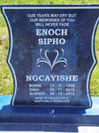 NGCAYISHE Enoch Sipho 1958-2012
