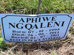 NGQALENI Aphiwe 1995-2011