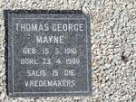 MAYNE Thomas George 1910-1988
