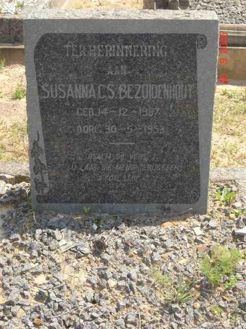 BEZUIDENHOUT Susanna C.S. 1907-1953