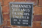 UNGERER Johannes Stefanus Francois 1902-1979