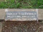 EYSSEN Isabelle S., van 1885-1972