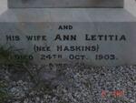 CUTHBERT William Patrick -1903 & Ann Letitia HASKINS -1903
