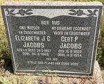 JACOBS Gert P. 1862-1954 & Elizabeth J.C. v.d. BERG 1867-1966