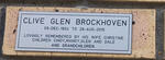 BROCKHOVEN Clive Glen 1934-2015