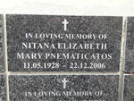 PNEMATICATOS Nitana Elizabeth Mary 1928-2006