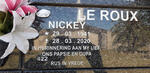 ROUX Nickey, le 1941-2020