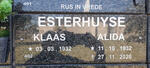 ESTERHUYSE Klaas 1932- & Alida 1932-2020