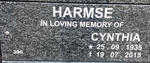 HARMSE Cynthia 1935-2015