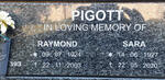 PIGOTT Raymond 1924-2003 & Sara 1927-2020