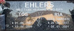 EHLERS Tos 1941-2004 & Ria HANSEN 1937-2001