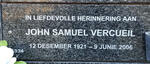 VERCUEIL Johan Samuel 1921-2006