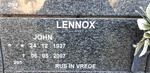 LENNOX John 1937-2007
