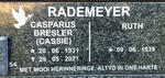 RADEMEYER Casparus Bresler 1931-2021 & Ruth 1939-