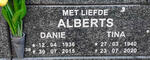 ALBERTS Danie 1936-2015 & Tina 1940-2020