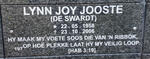 JOOSTE Lynn Joy nee DE SWARDT 1958-2006