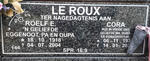 ROUX Roelf E., le 1918-2004 & Cora 192?-202?