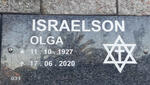 ISRAELSON Olga 1927-2020