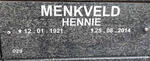 MENKVELD Hennie 1921-2014
