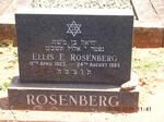 ROSENBERG Ellis E. 1923-1969