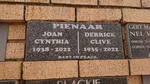 PIENAAR Derrick Clive 1935-2022 & Joan Cynthia 1938-2022