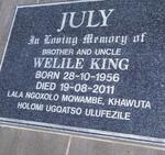 JULY Welile King 1956-2011