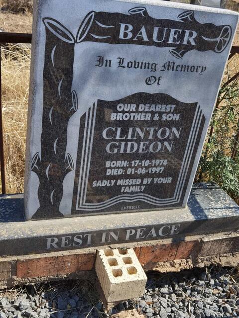 BAUER Clinton Gideon 1974-1997