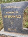MTSHAKACI Notayiti 1922-1972