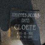CLOETE Johannes Jacobus 1930-2011